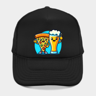 Funny Beer and Pizza Lover Hat