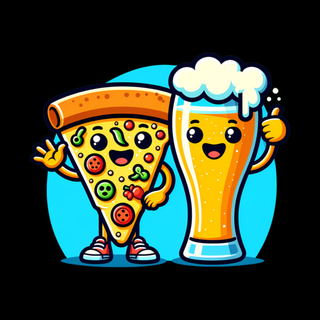 Funny Beer and Pizza Lover by logiamerch