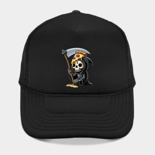 Grim Reaper  with Pizza, Funny Pizza lover Hat