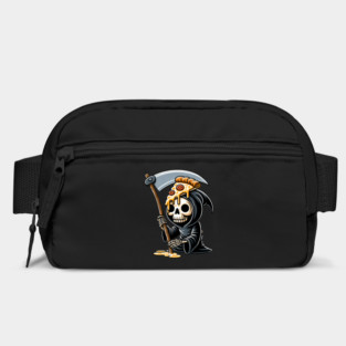 Grim Reaper  with Pizza, Funny Pizza lover Bag