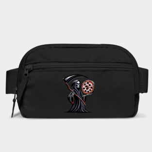 Grim Reaper with Pizza, Funny Pizza lover Bag