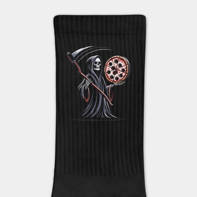 Grim Reaper with Pizza, Funny Pizza lover by logiamerch