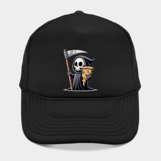 Grim Reaper with Pizza, Funny Pizza lover Hat
