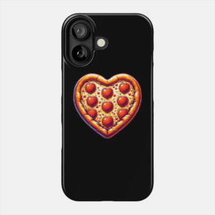 Pizza Lover Heart Shape Phone Case