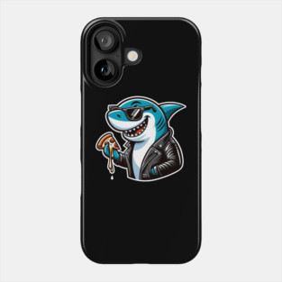Funny Shark with Pizza, Pizza Lover Phone Case