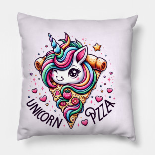 Pizza Unicorn Lover, Love Eating Pizza Pillow