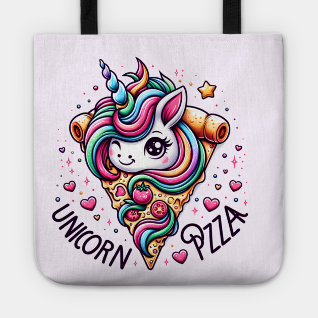 Pizza Unicorn Lover, Love Eating Pizza Tote by logiamerch