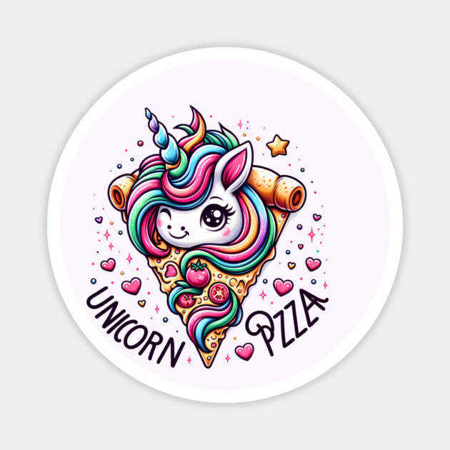 Pizza Unicorn Lover, Love Eating Pizza Magnet by logiamerch