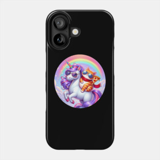 Cute Pizza Unicorn Lover, Love Eating Pizza Phone Case