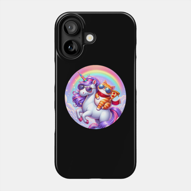 Cute Pizza Unicorn Lover, Love Eating Pizza Phone Case by logiamerch