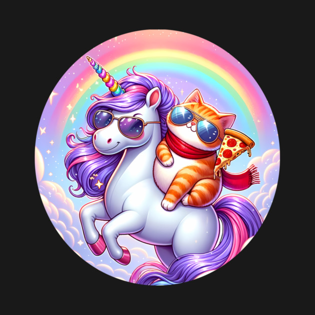 Cute Pizza Unicorn Lover, Love Eating Pizza by logiamerch