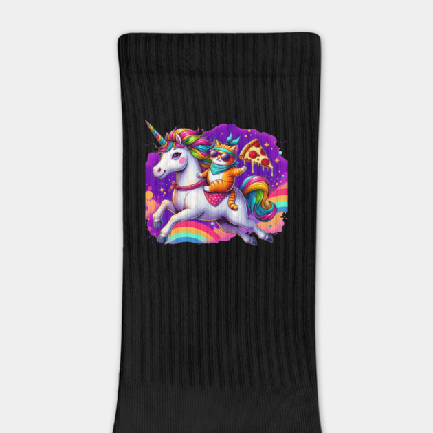 Pizza Unicorn and Cat Lover, Love Eating Pizza by logiamerch