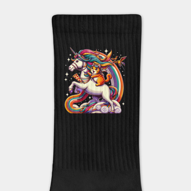 Pizza Unicorn and Cat Lover, Love Eating Pizza by logiamerch