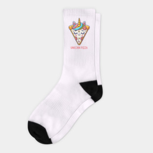 Cute Pizza Unicorn Lover, Love Eating Pizza Socks