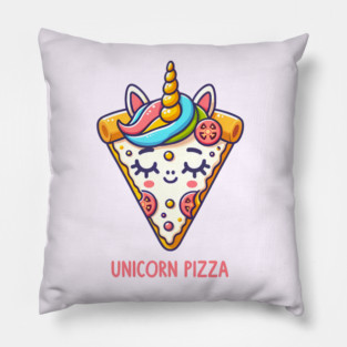 Cute Pizza Unicorn Lover, Love Eating Pizza Pillow