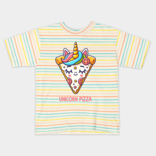 Cute Pizza Unicorn Lover, Love Eating Pizza Kids T-Shirt
