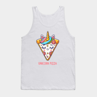 Cute Pizza Unicorn Lover, Love Eating Pizza Tank Top