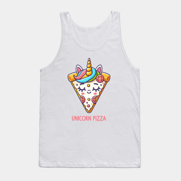 Cute Pizza Unicorn Lover, Love Eating Pizza Tank Top by logiamerch
