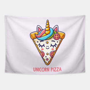 Cute Pizza Unicorn Lover, Love Eating Pizza Tapestry