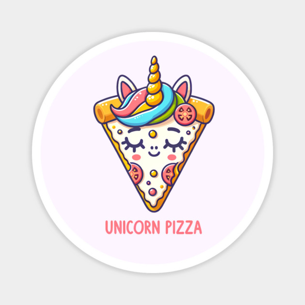Cute Pizza Unicorn Lover, Love Eating Pizza Magnet by logiamerch