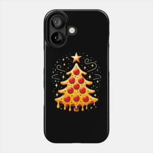 Pizza Xmas Tree, Christmas Style Pizza Lover Phone Case