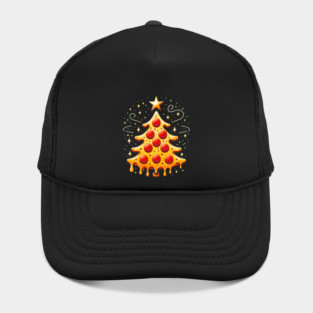 Pizza Xmas Tree, Christmas Style Pizza Lover Hat