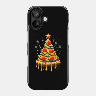 Pizza Xmas Tree, Christmas Style Pizza Lover Phone Case