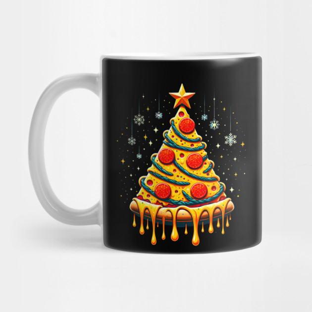 Pizza Xmas Tree, Christmas Style Pizza Lover by logiamerch