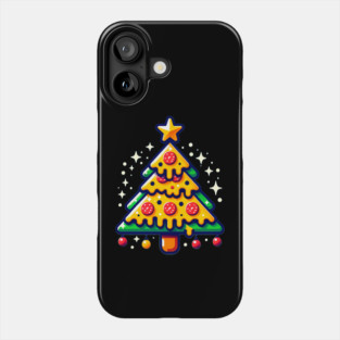 Pizza Xmas Tree, Christmas Style Pizza Lover Phone Case