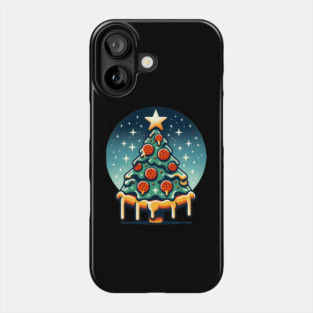 Pizza Xmas Tree, Christmas Style Pizza Lover Phone Case