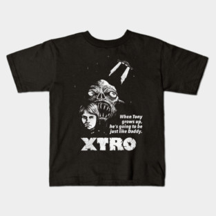 XTRO Retro 80s Sci Fi Horror Movie Kids T-Shirt