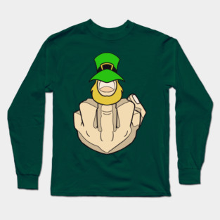 Leprechaun Bird Long Sleeve T-Shirt