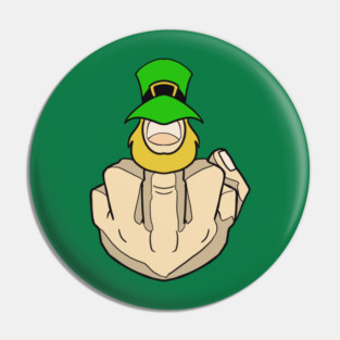 Leprechaun Bird Pin