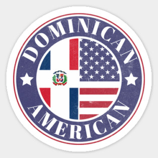 Proud Dominican-American Badge - Dominican Republic Flag Magnet