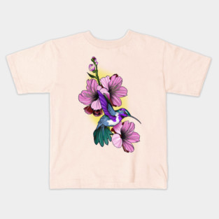 Hummingbird Blossom Kids T-Shirt