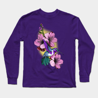 Hummingbird Blossom Long Sleeve T-Shirt