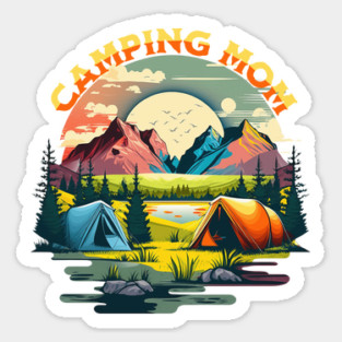 Camping Mom Sticker