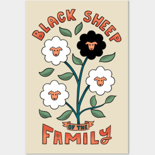 Black sheep flower Posters and Art