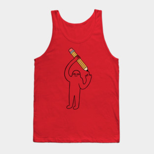 Drawing middle finger Tank Top