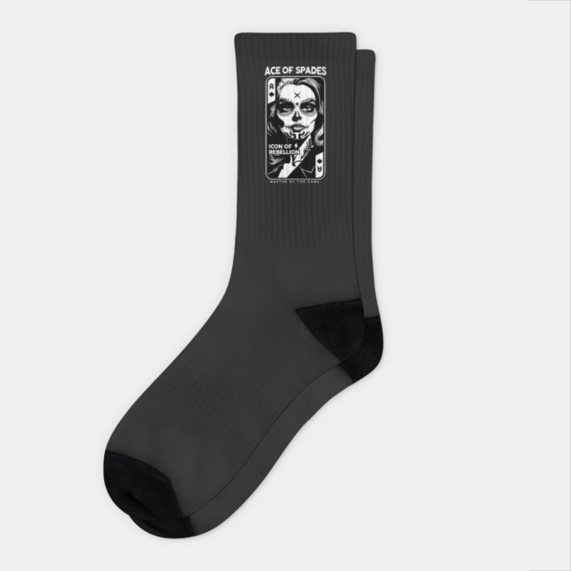 Ace Of Spades Socks by artslaves