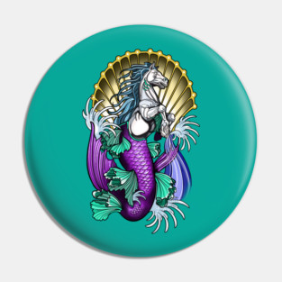 Hippocampus Fantasy Pin