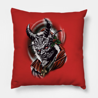 Krampus Holiday Pillow