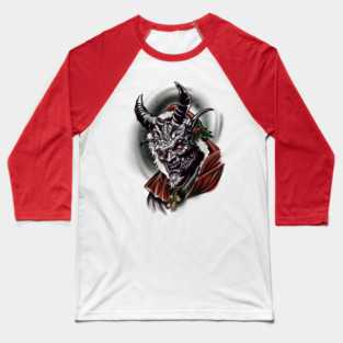 Krampus Holiday Baseball T-Shirt