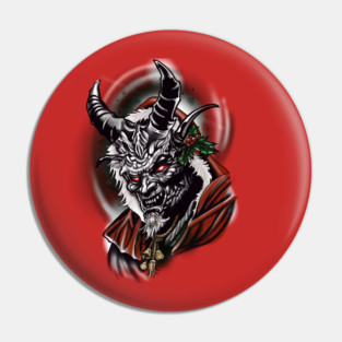 Krampus Holiday Pin
