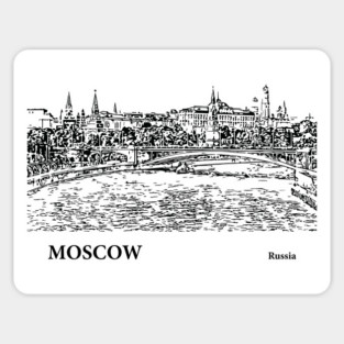 Moscow Russia Sticker