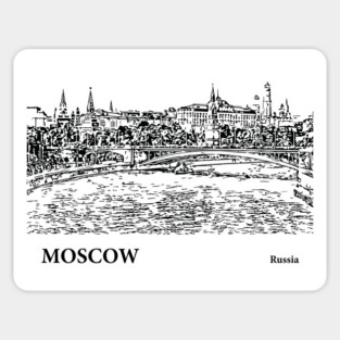 Moscow Russia Sticker