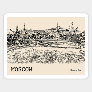 Moscow Russia Sticker