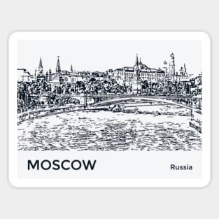 Moscow Russia Sticker