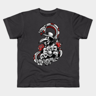 Plague Mask On Skulls Kids T-Shirt