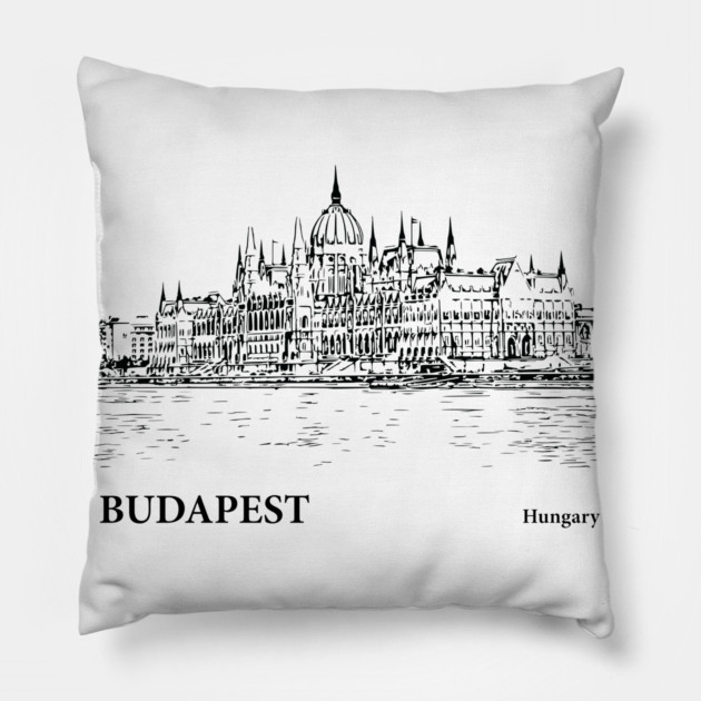 Budapest Hungary Pillow by Lakeric